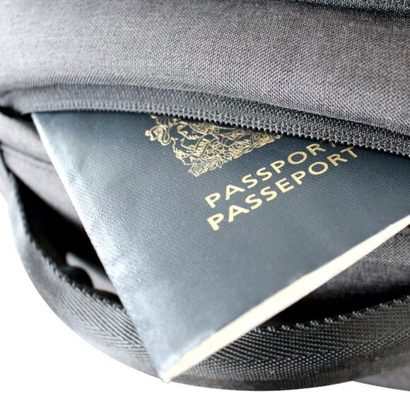 Daily Backpack 18L Laptop Bag Work & Travel Black Gray 19"x14"x6" New Durable - Picture 14 of 16